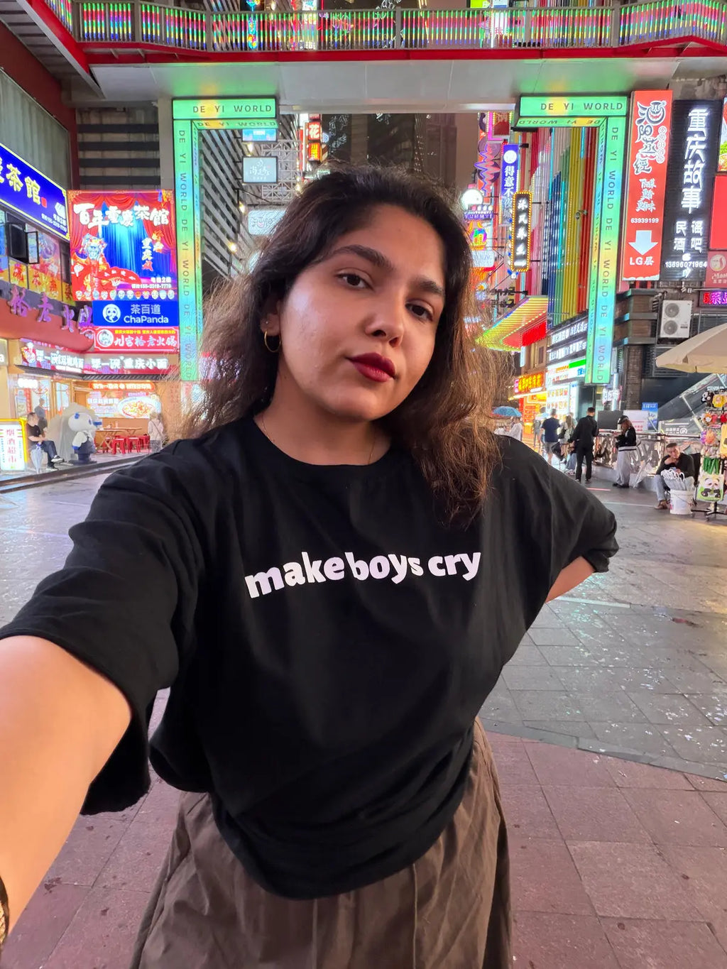 Make Boys Cry Oversized Tee Shirt