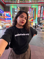 Make Boys Cry Oversized Tee Shirt