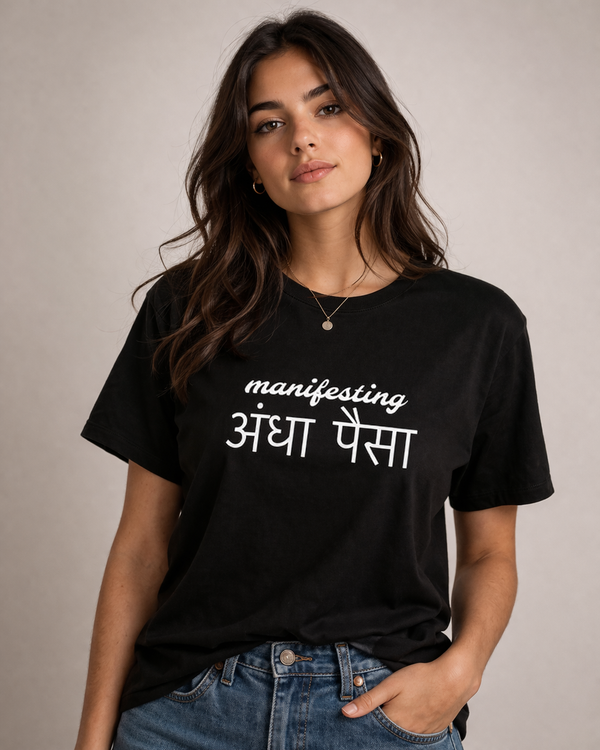 Manifesting Andha Paisa Oversized T-Shirt