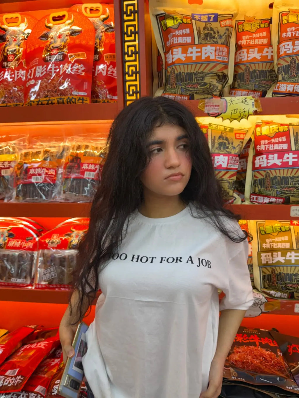 Too Hot For A Job Oversized T-Shirt