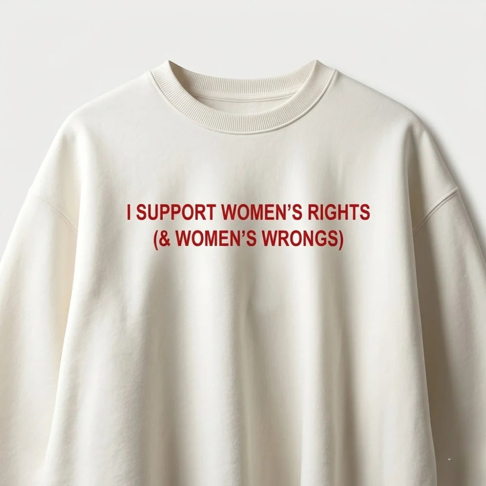 I Support Women's Rights Oversized T-Shirt